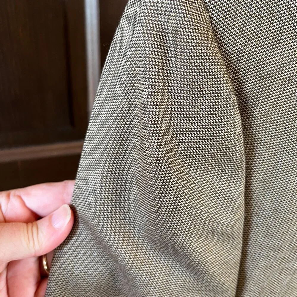 Daniel Cremieux ING LORO PIANA Men's Blazer Wool Mens 48L Tan Sport Coat USA
